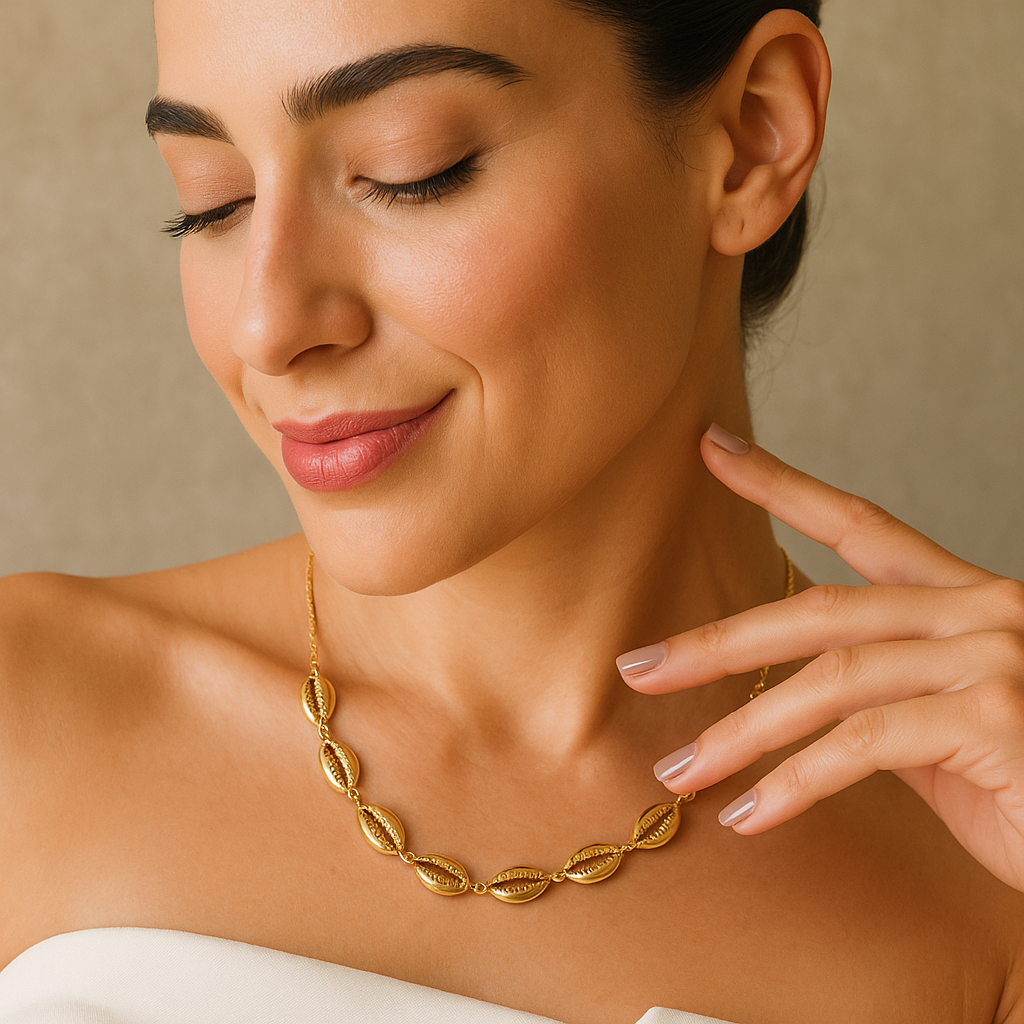 Colar Marina Dourado com Búzios