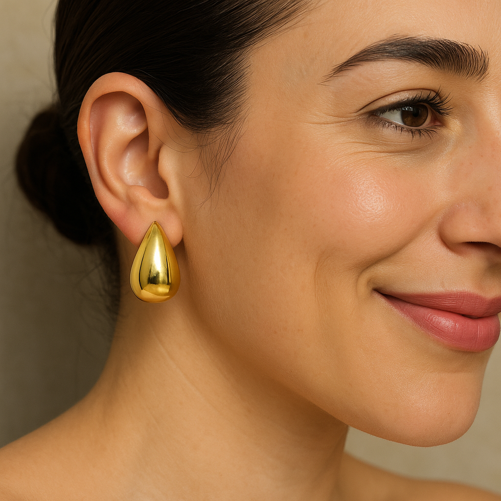 Brinco Dourado Gota