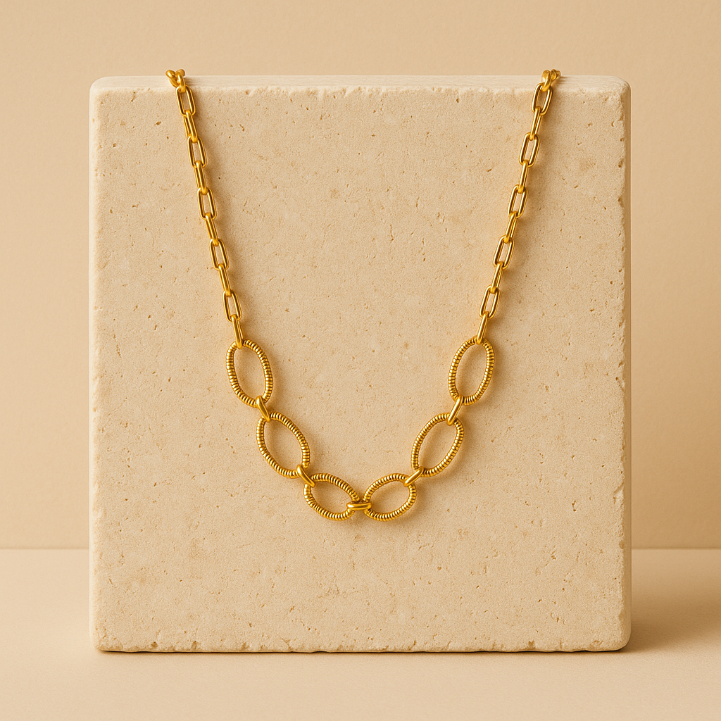 Choker Cartier Dourada com Extensor