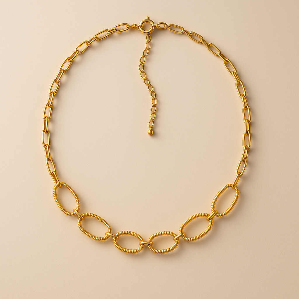 Choker Cartier Dourada com Extensor