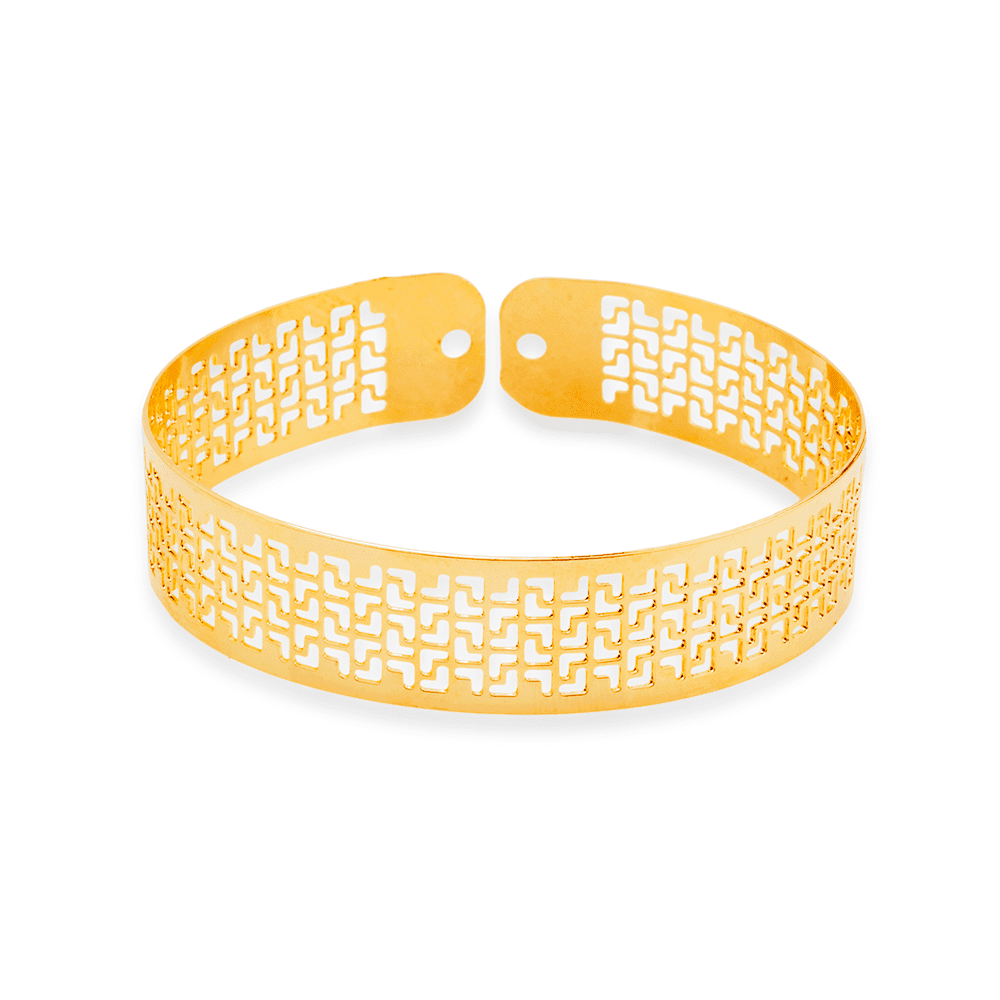 Bracelete Mykonos Dourado com Renda Vazado